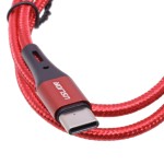 Cable USB tipo C, 5A,  Rojo.